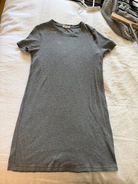 Rag & Bone, Ribbed Gray T-Shirt Dress